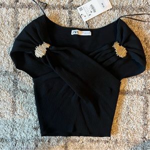 Zara Off the Shoulder Top NWT